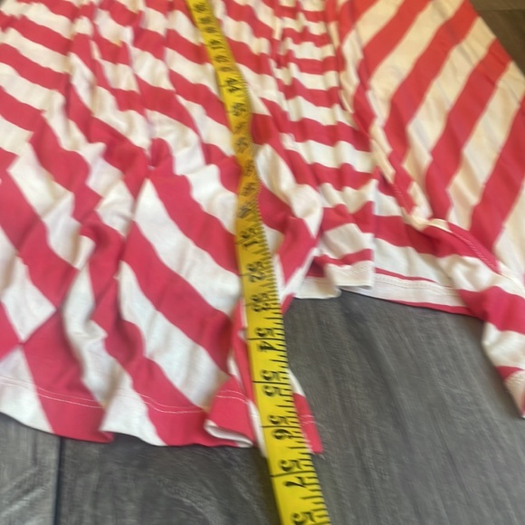 Chevron striped maxi Dress, white, Pink, Small - Picture 8 of 9